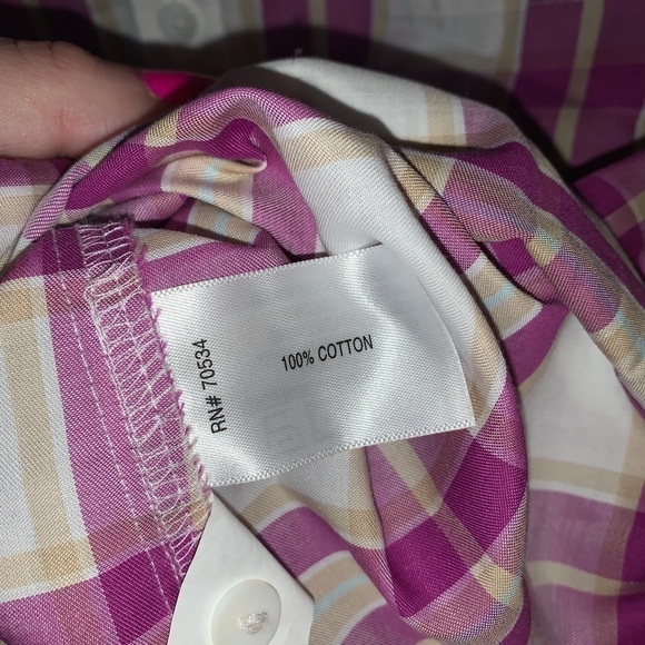 Orvis‎ Pink Plaid Top | 8 - Picture 2 of 4